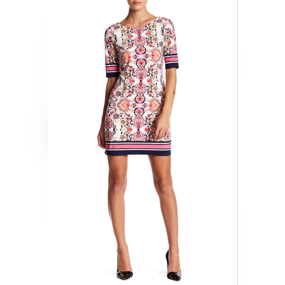 Eliza J Printed Shift Dress